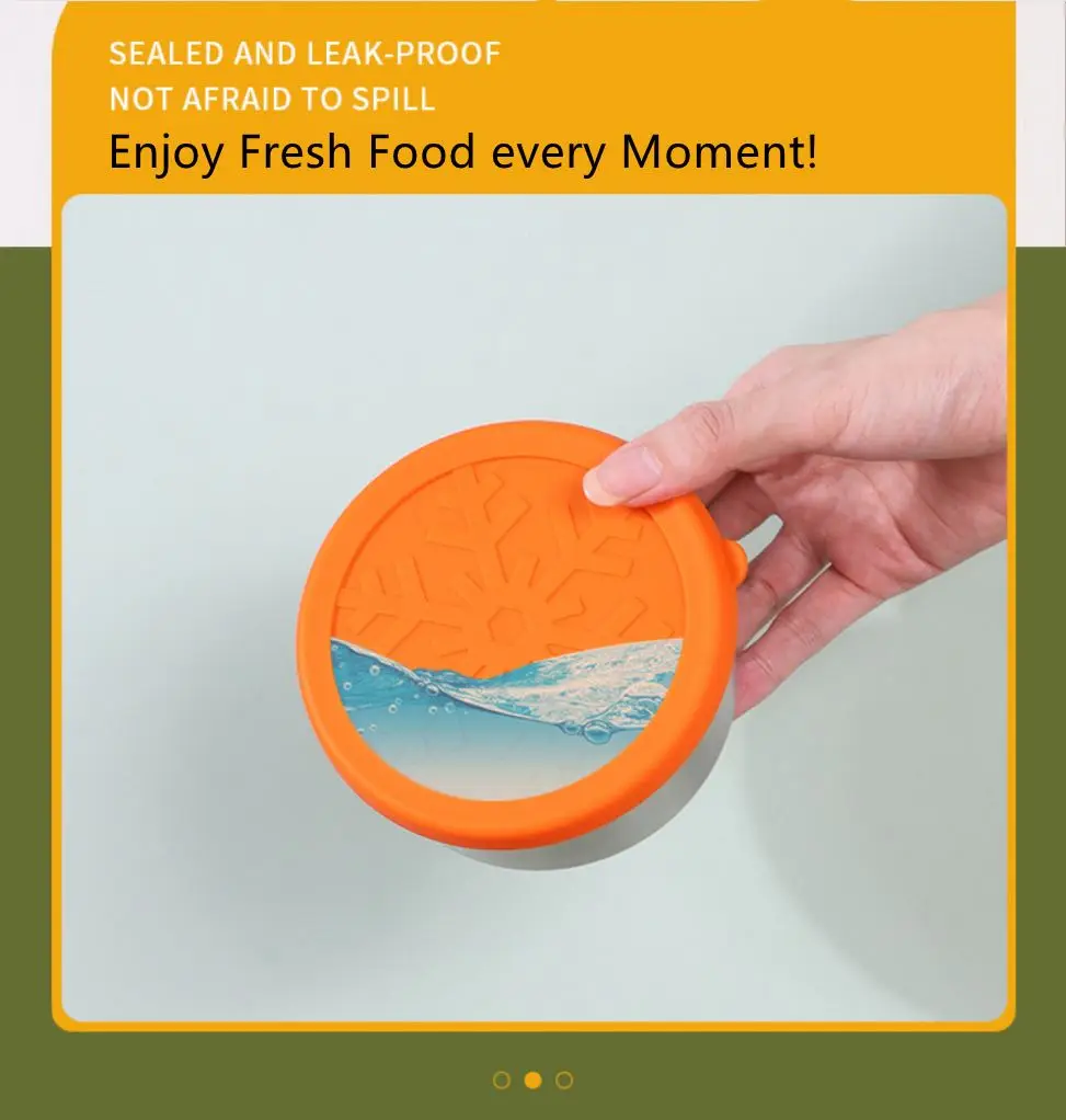 18/8 Stainless Steel Condiments Jars and Food Storage Containers Multiple Size Snack Sauce Pot With High Quality Silicone Lid