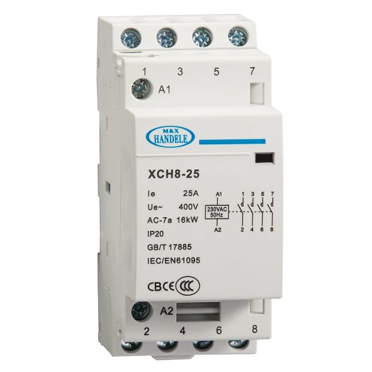 4P 16A 20A 25A 32A 40A 63A modular contactor