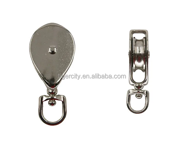 48mm Cast Iron Wire Rope Rolling Pulley with Single or Double Sheave