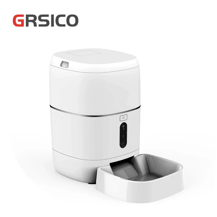 Tuya App Wireless Wifi Remote Control Smart Automatic Pet Feeder Supports Real-Time Video and Voice Intercom