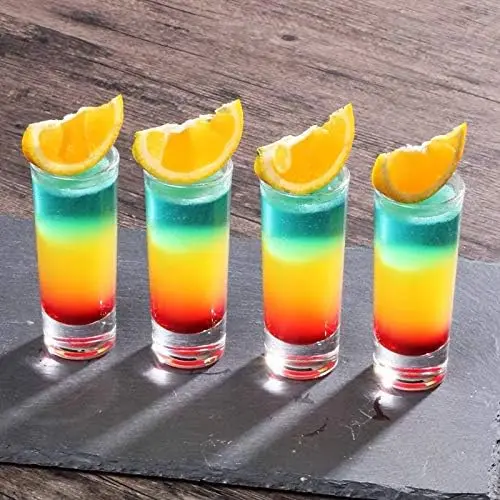 Wholesale Lead Free Clear Heavy Base Bullet Shot Glasses 2oz Shot Glass  for Whiskey Tequila Vodka Japanese Sake Spirits