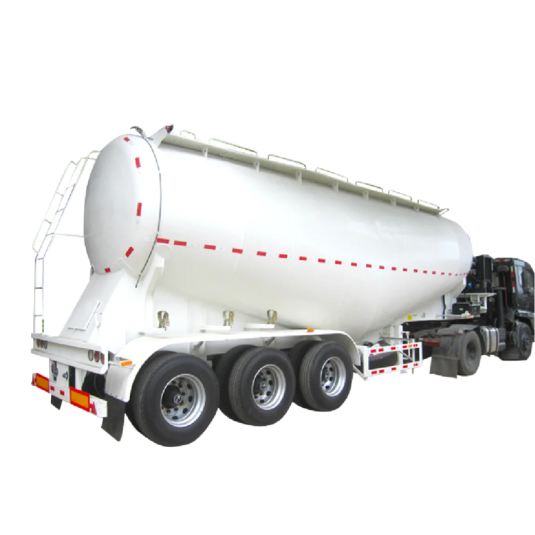 Cheap price 3 axles 50ton 40m3 cimc work cement bulker carrier silo transport equipment trailer