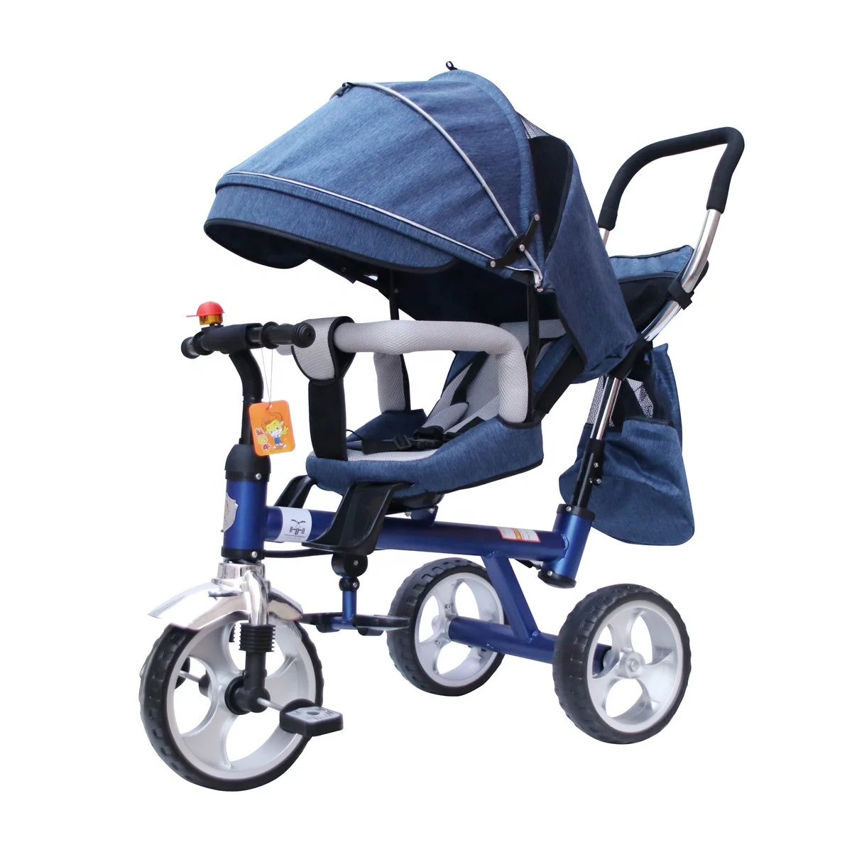 2022 Baby Tricycle Hot Sale Big Baby Tricycle With Push Handle Wholesale Comfortable Tricycle Toddler