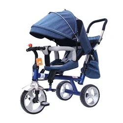 High view baby stroller super lightweight baby stroller that can sit or lie down foam wheel