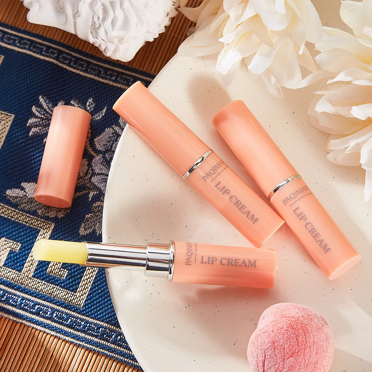 PAQIMAN Hyaluronic acid lip balm female moisturizing anti-crackling colorless lip balm