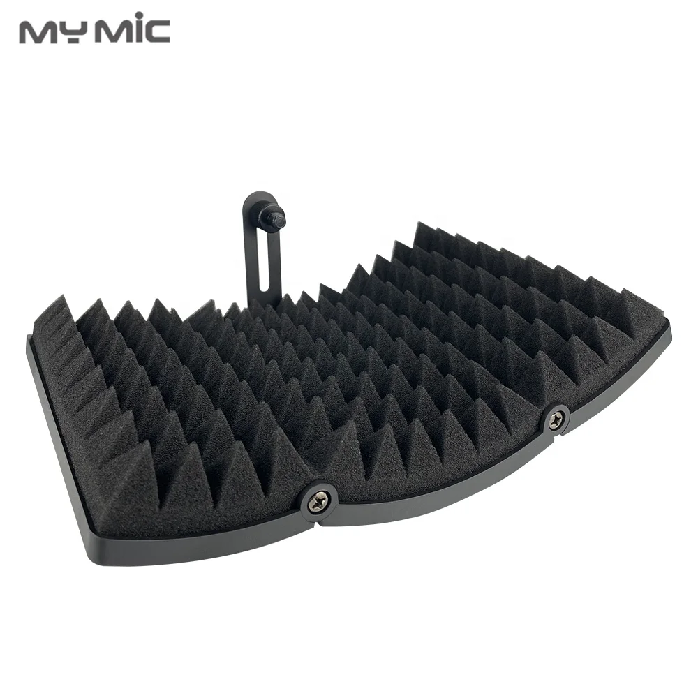 IS04 OEM sound-absorbing foam microphone isolation shield mic vocal filter soundproof screen for studio microphone recording