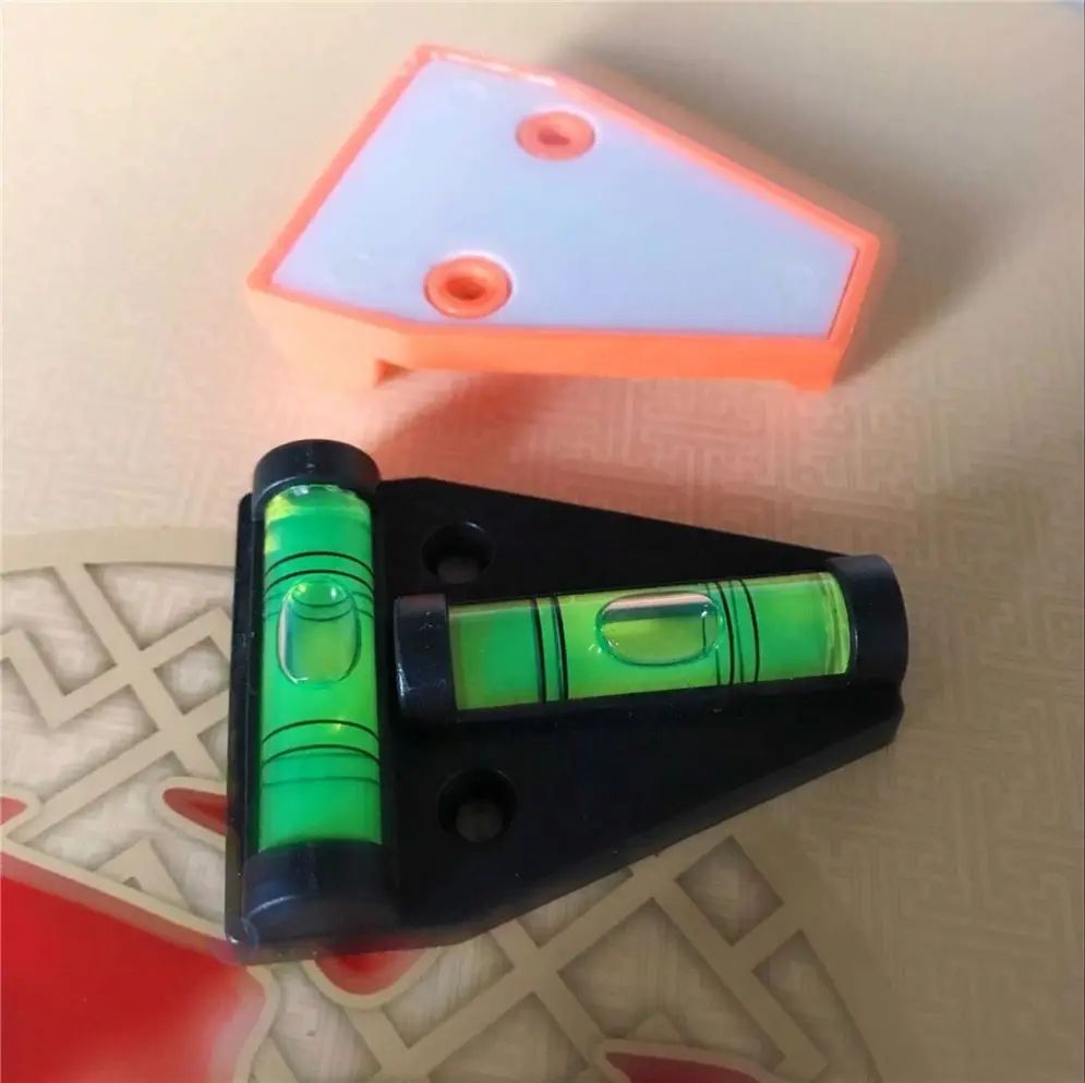 Small Square Bracket acrylic T-Type Mini plastic Spirit Level triangle Calibrator PMMMA Horizontal Bubble Balancer Triangle