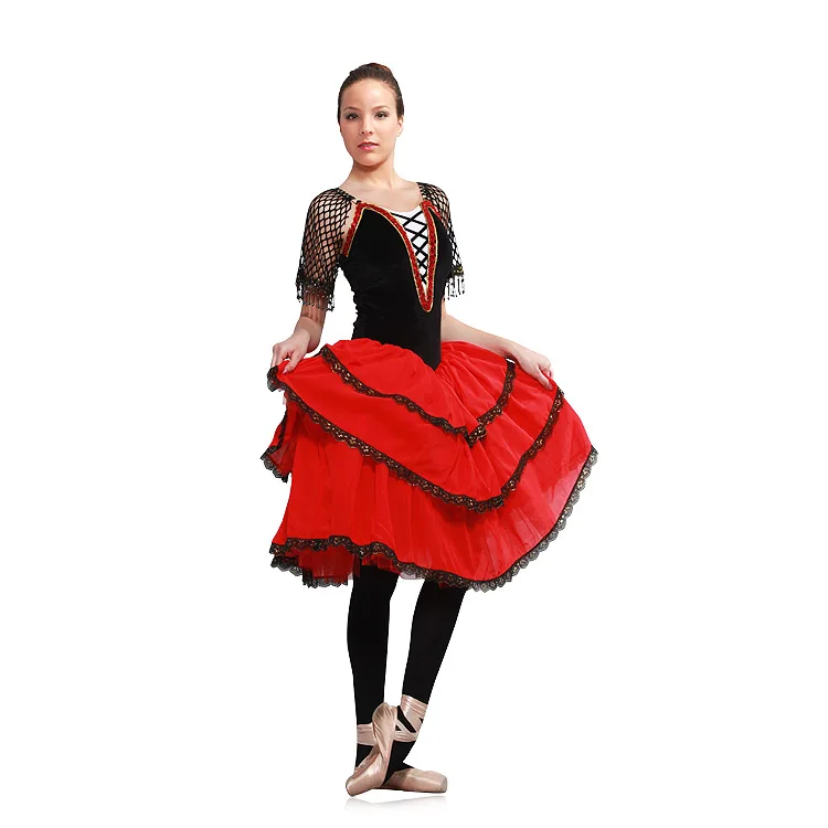 New Arrival classical Spanish  style women ballet tutu costume dance costumes