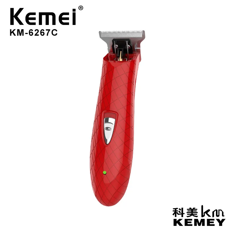 
Kemei hair clipper KM-6267C hollow L-shaped cutter head, charging display body, USB rechargeable electric clippers 