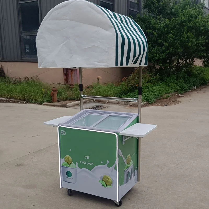 Customized battery mini Fridge Cart with Wheels and Storage, Bar Cart with Mini Fridge, Container Store Refrigerator Stand