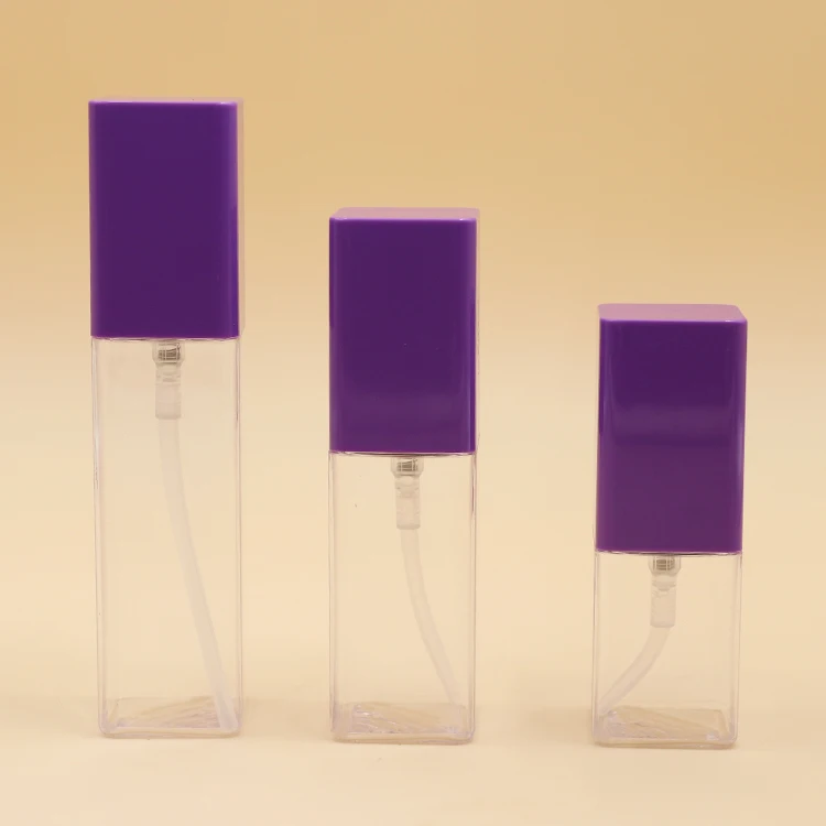 Emulsion spray bottle 30ml 50ml 70ml Press Pump Travel set Bottles with Black lip PETG transparent lotion container bottle