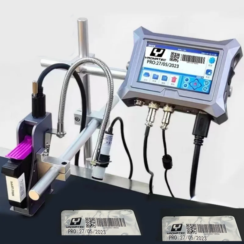 Yaomatec Online TIJ 12.7MM 4.3 Inch Mini Touch Screen Automatic encrypted Printing Machine