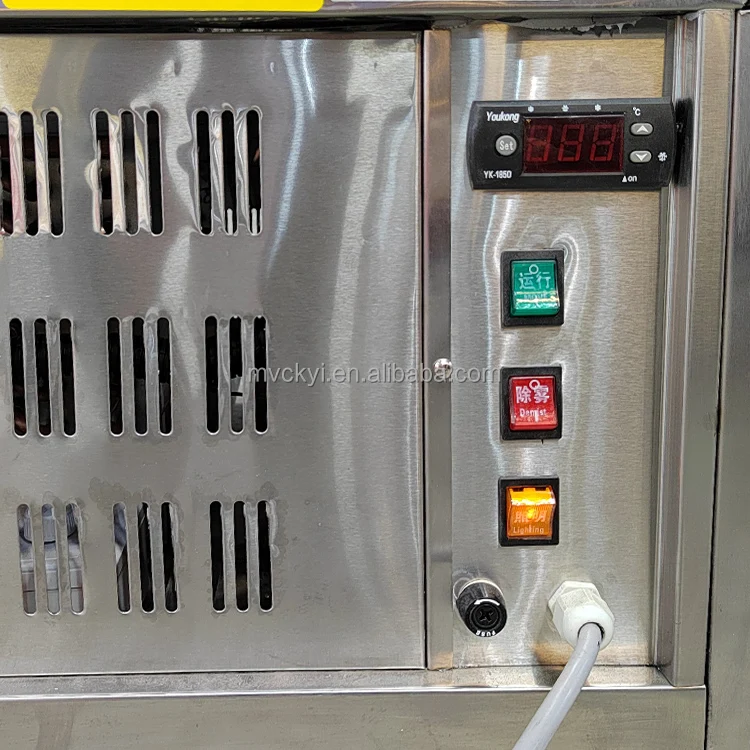 Mvckyi Ice Cream Display Freezer Gelato Display Gelato Showcase Air cooling Gelato hard ice cream showcase display