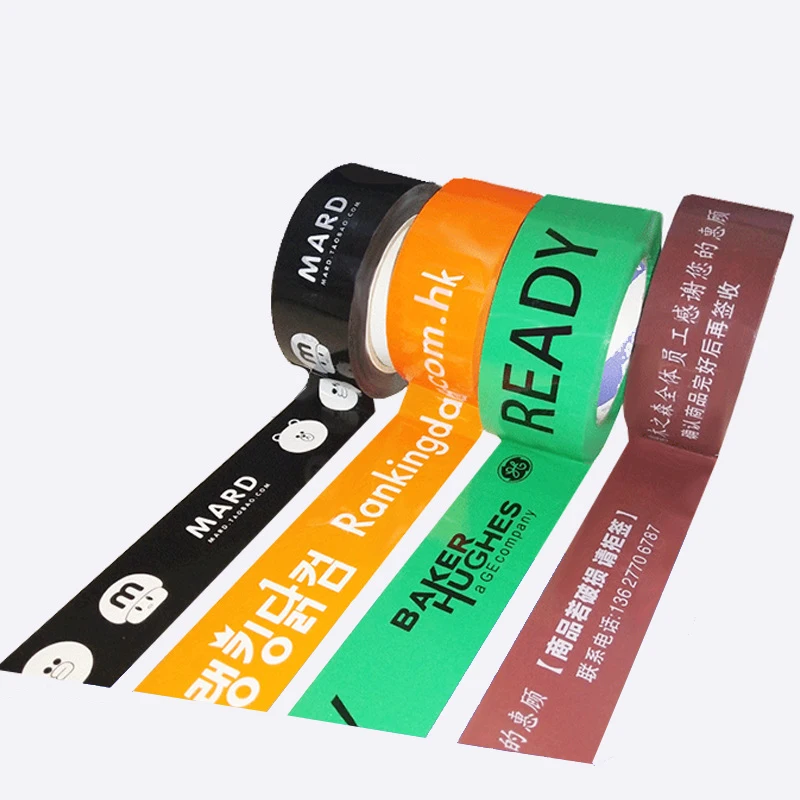 Custom Print Branding LOGO BOPP PVC adhesive paper film promotion Solution Packing Tape for Box Sealing