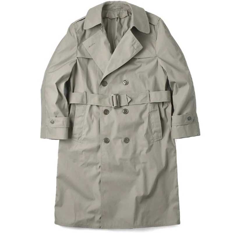 DiZNEW Wholesale Fall High Quality Wind Proof Windproof Mens Long Warm Winter Coat Custom Strapped Overcoat Casual Mens Jacket