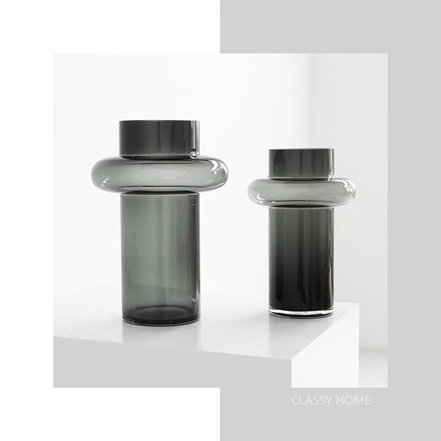 
Nordic Creative Small Waist Geometric Terrarium Flower Arrangement Glass Vase Home Decoration 