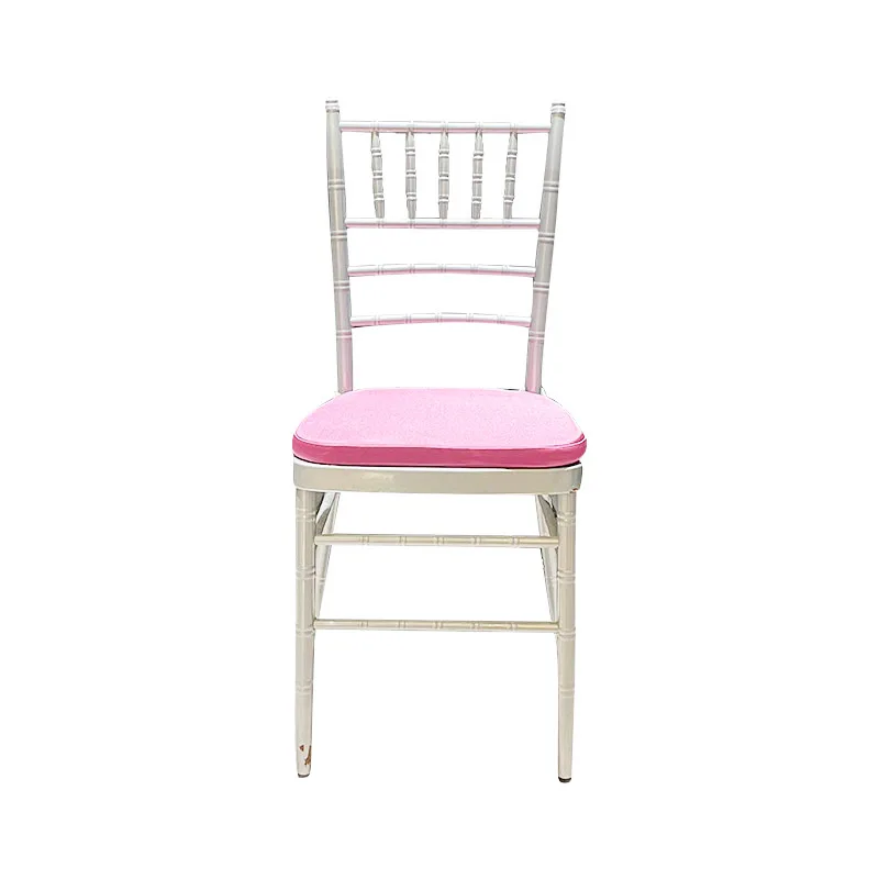 Wholesale Modern Metal Stackable Banquet Wedding and Event Chiavari Chair with Cushion for Bar Living Room