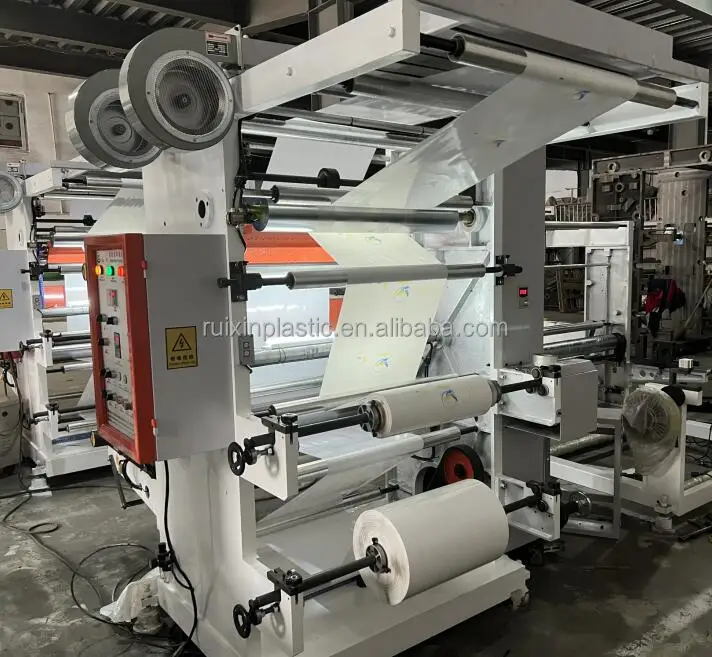 High Definition 2 Color 4 Color 6 Color Printing  Plastic Film Flexo Printing Machine Factory