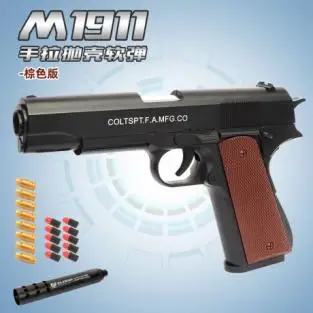 Toy Gun 1911 Shell Ejecting Soft Bullet Toy Gun For Adults Kids Foam Darts Blasters Small Pistol Outdoor Play Toys