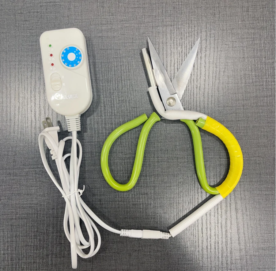 clothing industry tailoring scissors powerful hot trimming scissors heating fabric scissors