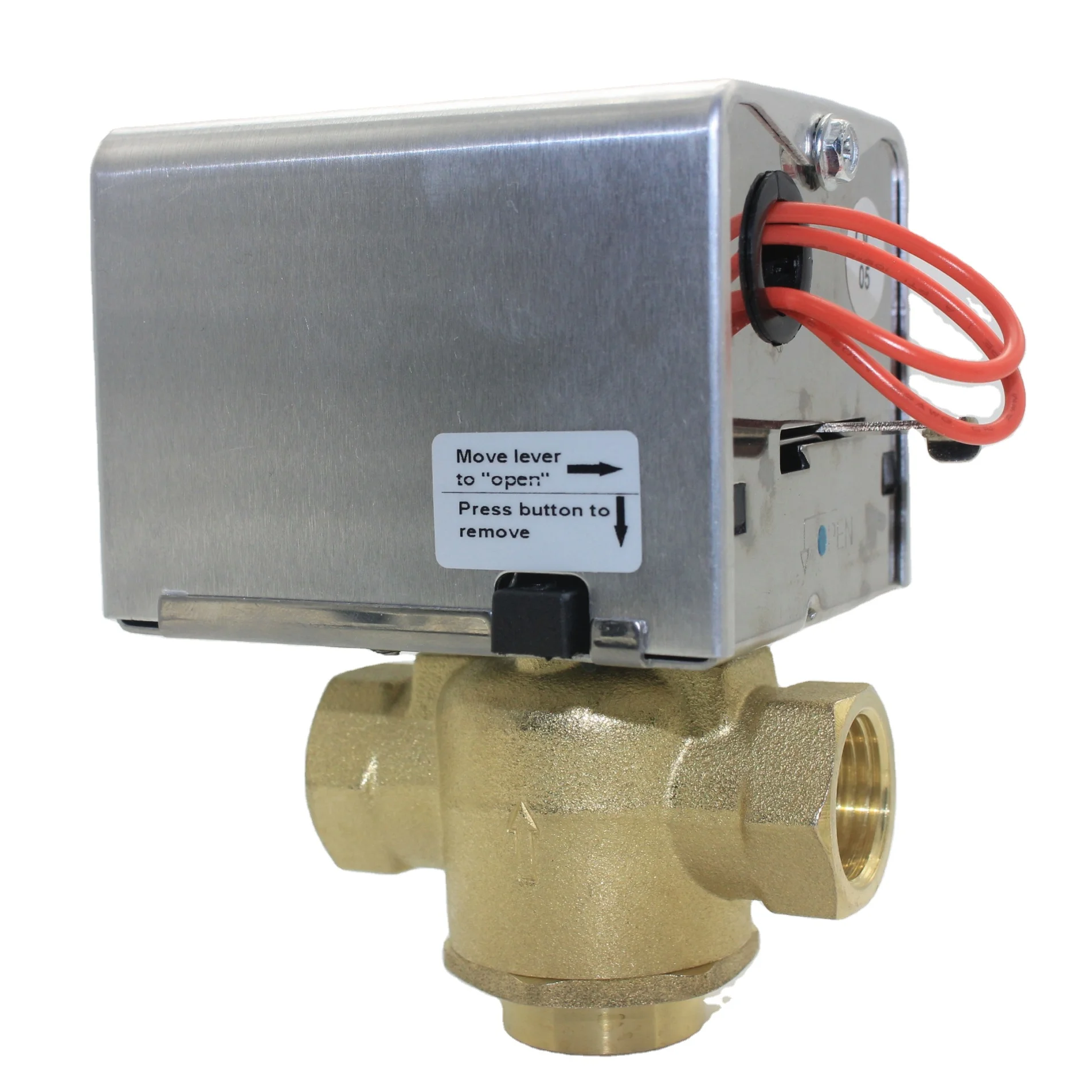 Китай клапан нормально закрытый 220v 3 way 1/2 дюймов моторизованных регулирующих клапанов для fcu