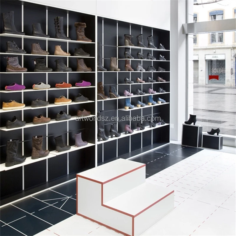 Artworld Displays Luxury Shoe Display Commercial Shoe Display Rack Retail Store Sports Shoe Stand Sneaker