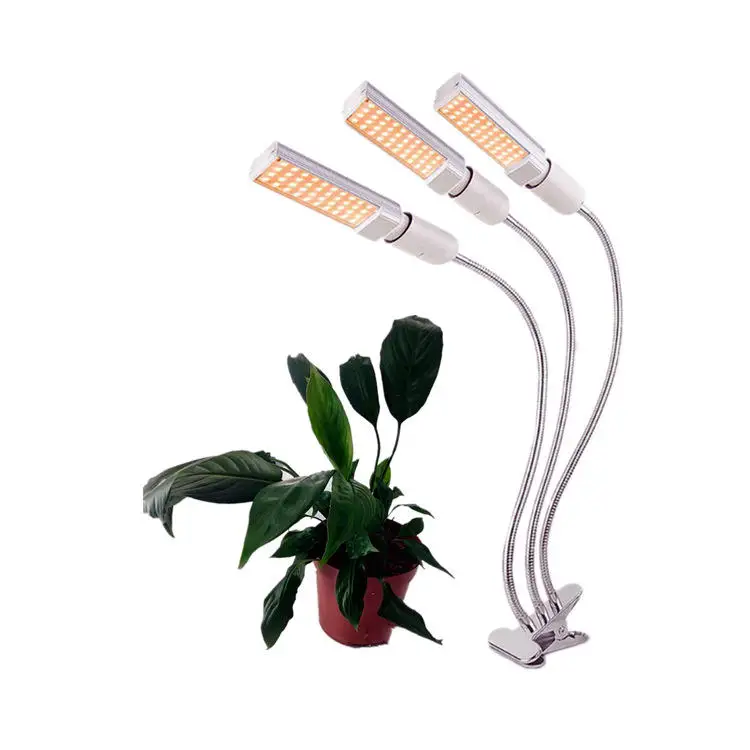 Grow Light 3 High Quality LED Desk Phyto Lamps Desktop Clip Grow Light With Timer For Plants