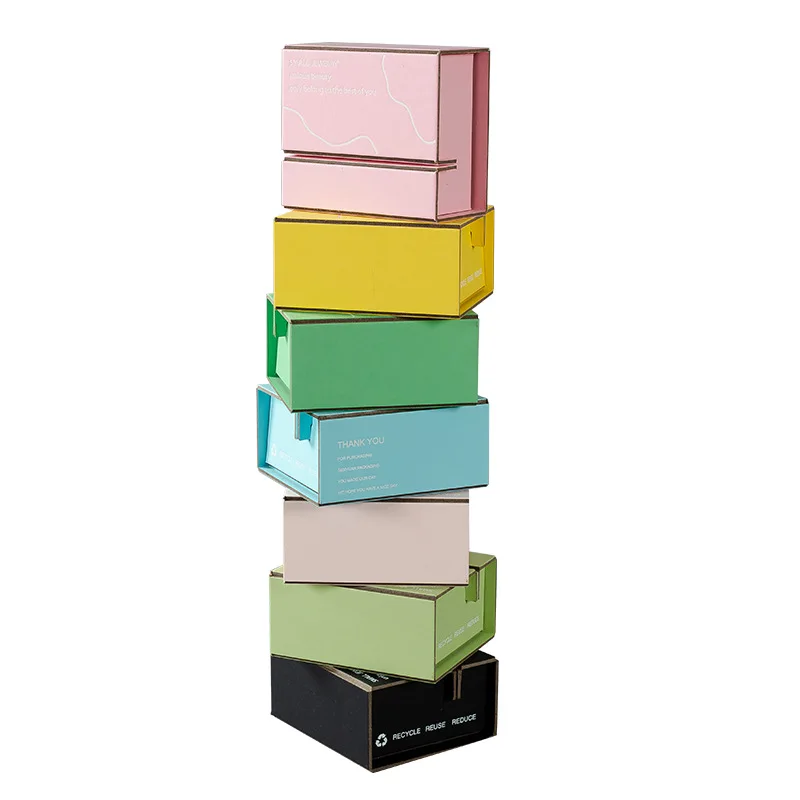 Custom Logo Affordable Jewelry Folding Boxes Eco-friendly Paper Creative Packaging Jewelry Set Boxes