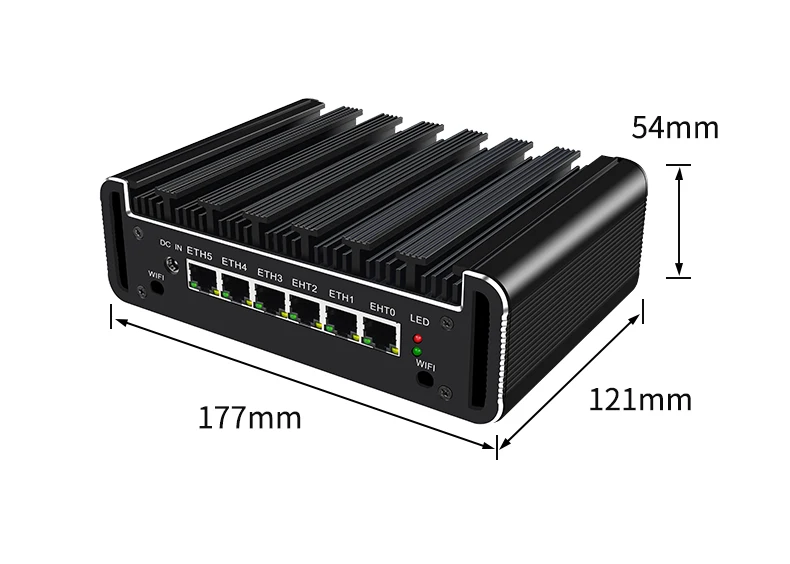 Мини ПК i7-10510U 10-го поколения 4 Гб RAM 6 Lan компьютер