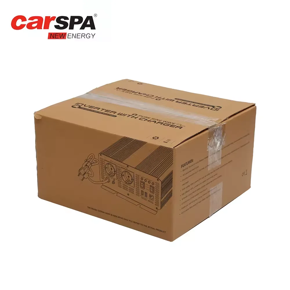 2000w pure sine wave power inverter with charger DC AC off-grid power inverter USB interface for home use with charging function