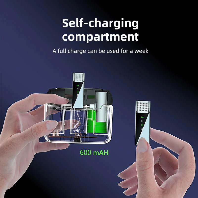 Professional 1 Drag 2 Mini Radio Mic S16 charging display wireless noise reduction microphone for ios and android