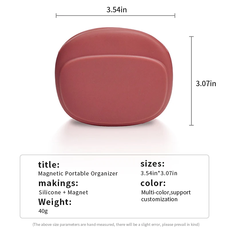 Convenient Mini Cosmetic Bag Durable Waterproof Silicone Material for Travel Storage-Includes Earphone Line Key Bag Bag Clips