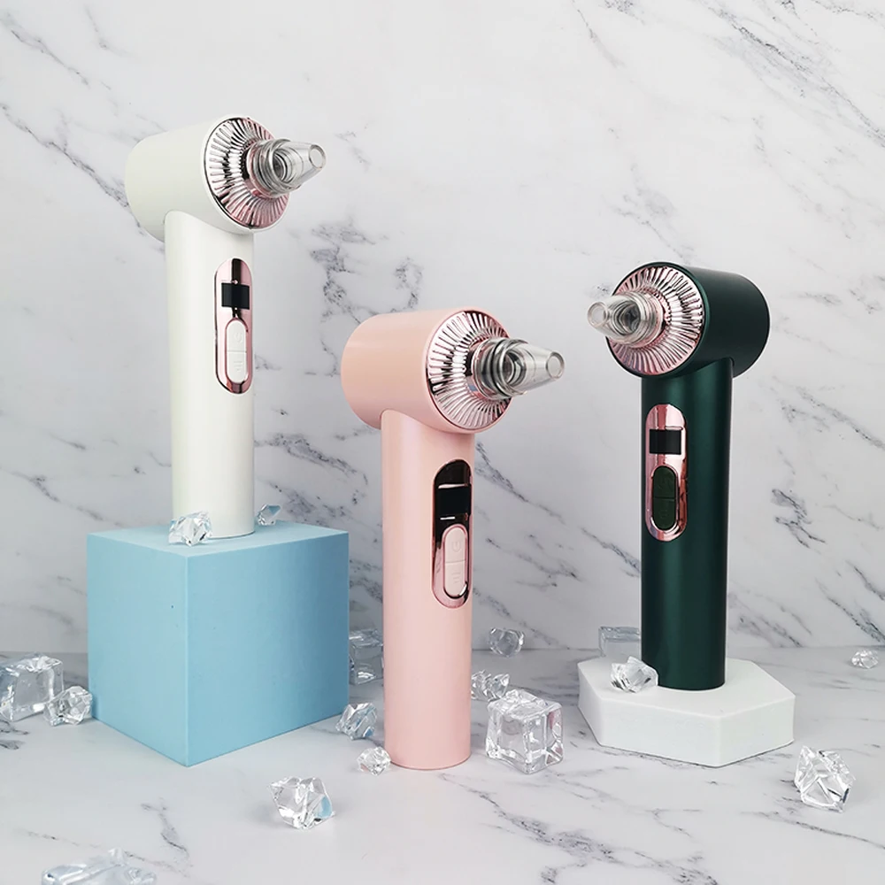 USB Rechargeable 6 Suction Heads LED Light Therapy Nose Cleaning Whitehead Peeling Pore Vacuum Blackhead Remover