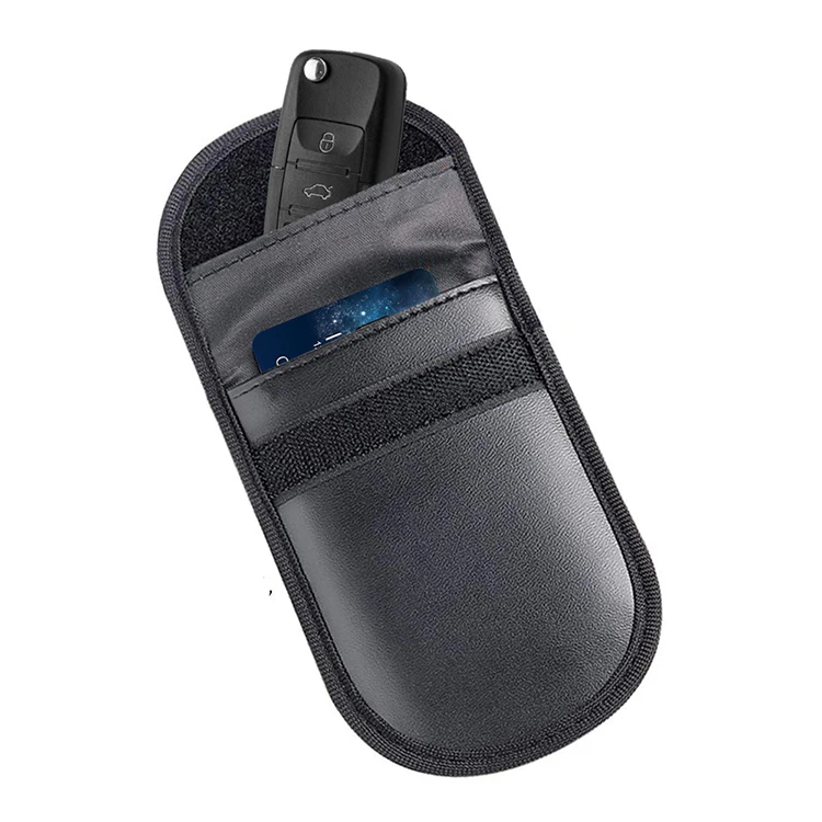 Car Key Signal Blocking Pouch RFID Faraday Bag for Key Fob Anti-Theft Faraday Cage Protector Pouch