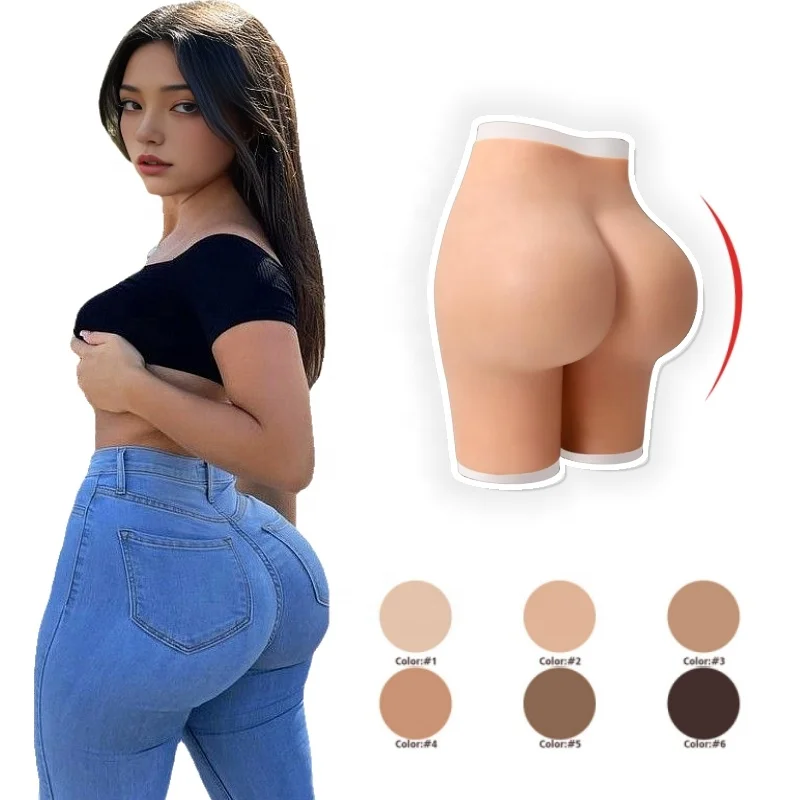 silicone buttock fake boobs silicone panties Plus Size Bodysuit Shapers Butt Lifter Silicone butt and hips breast form for women