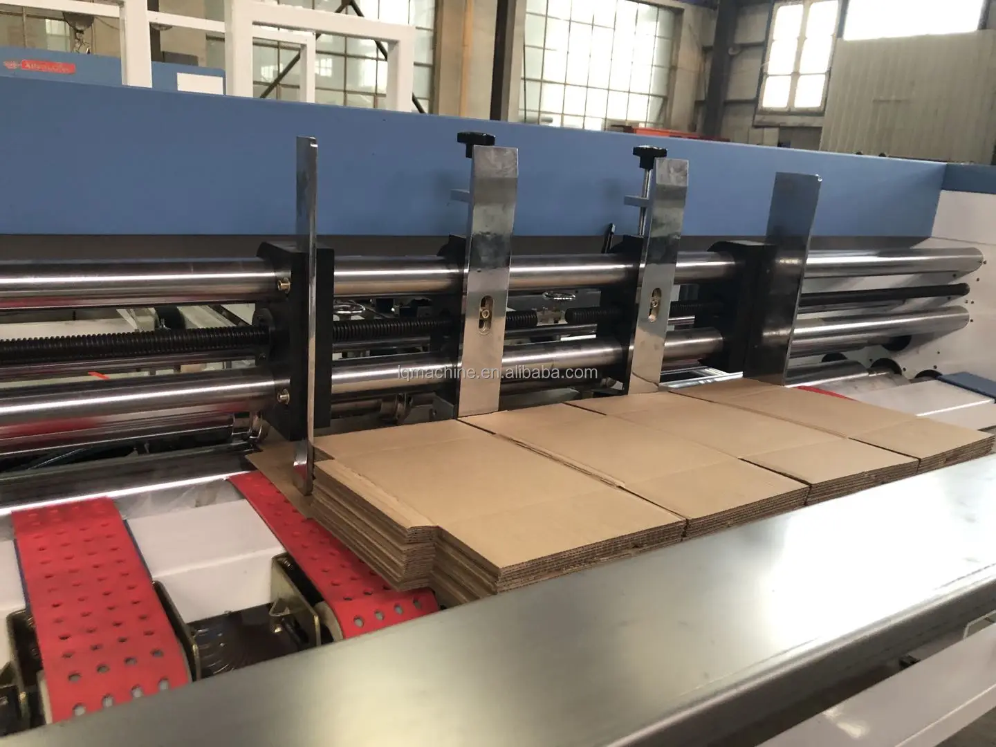 Factory Wire Carton Box Two Piece Semi Automatic Auto Manual Double Servo Corrugated Cardboard Stitching Machine