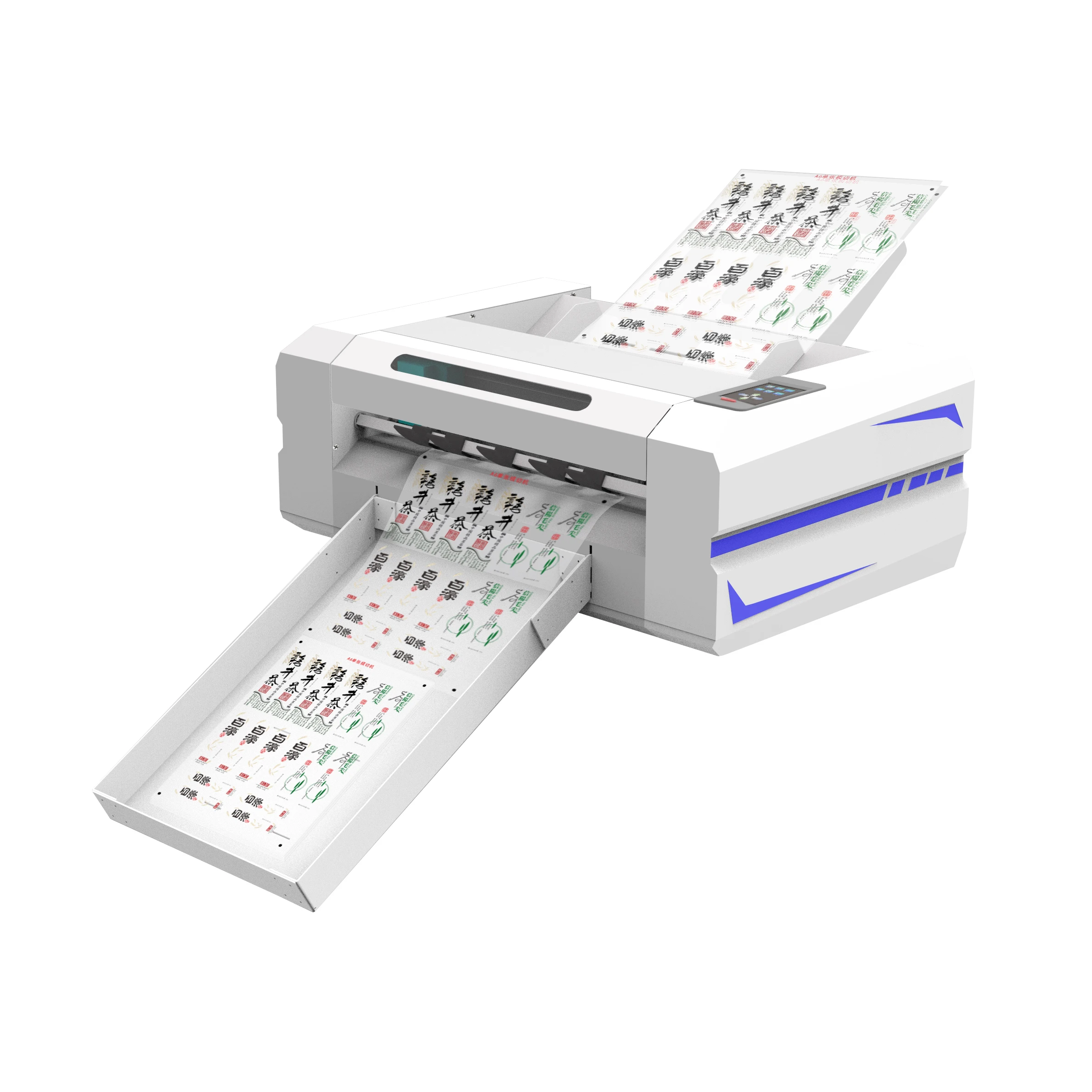 BascocutVery Fast Servo Motor A3+ Multi Sheet Label Cutter Auto Feed Paper Cutter Plotter Two Head Cutting Machine