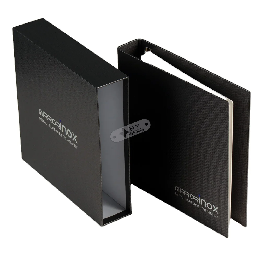 Индивидуальные бумажные папки для бумаги на 2/3/4 дюйма с чехлом