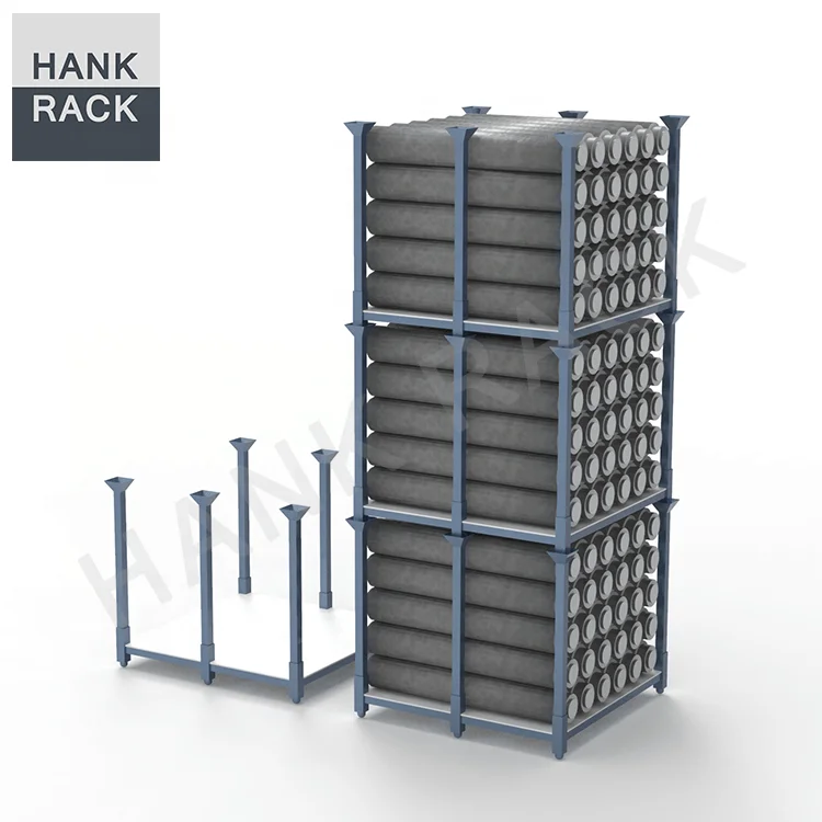 Fabric rolls & carpet stack racks with side frame