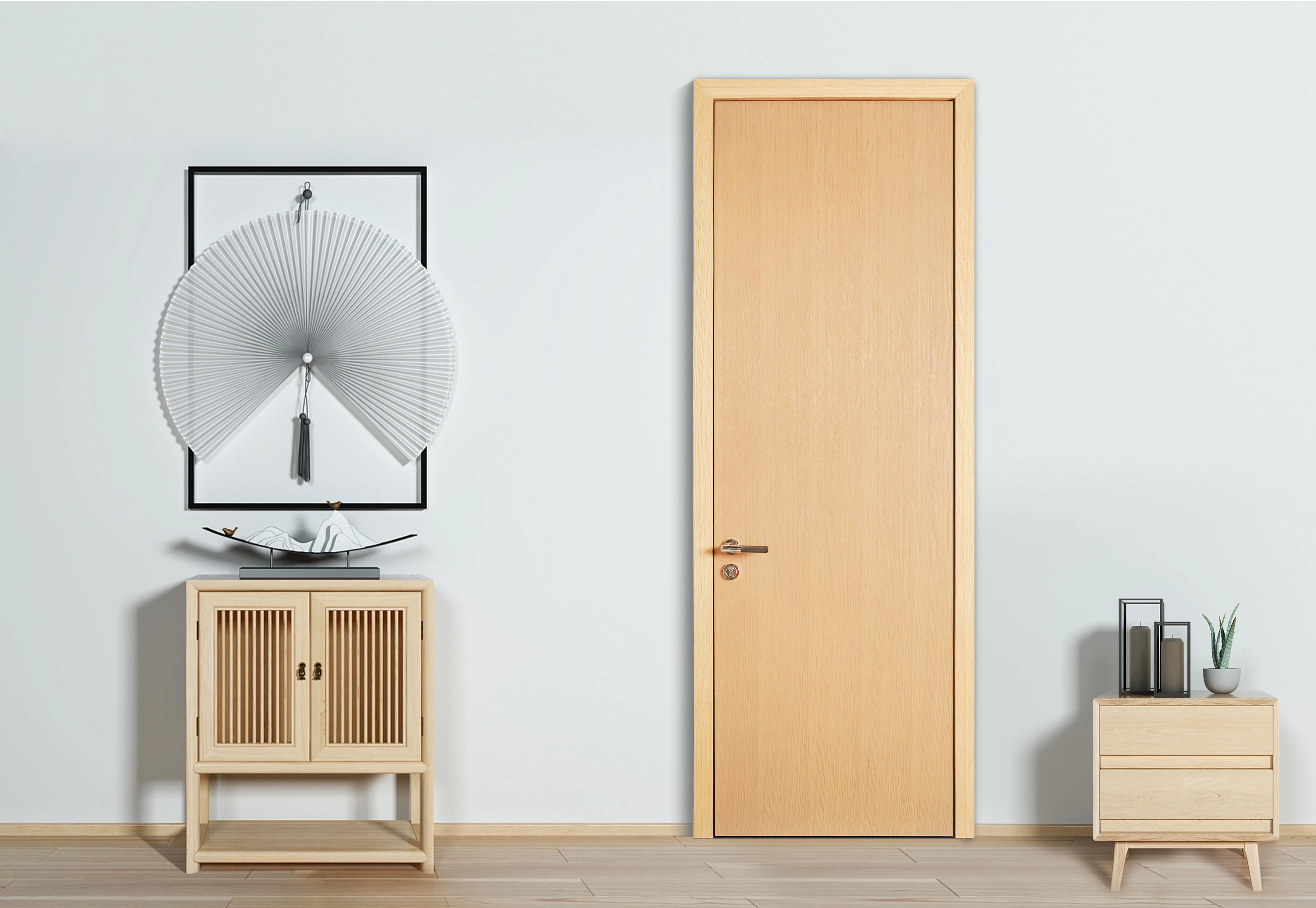 ACE Mdf Doors for Interior Room Lacquer Finish Infill Mdf Board/solid Wood with Customized Door Handles with Lock Interior Doors