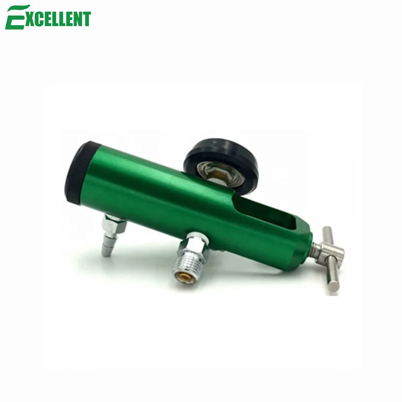 Click style oxygen pressure regulator with flow meter for EMS, CGA870 inlet, 0-25LPM