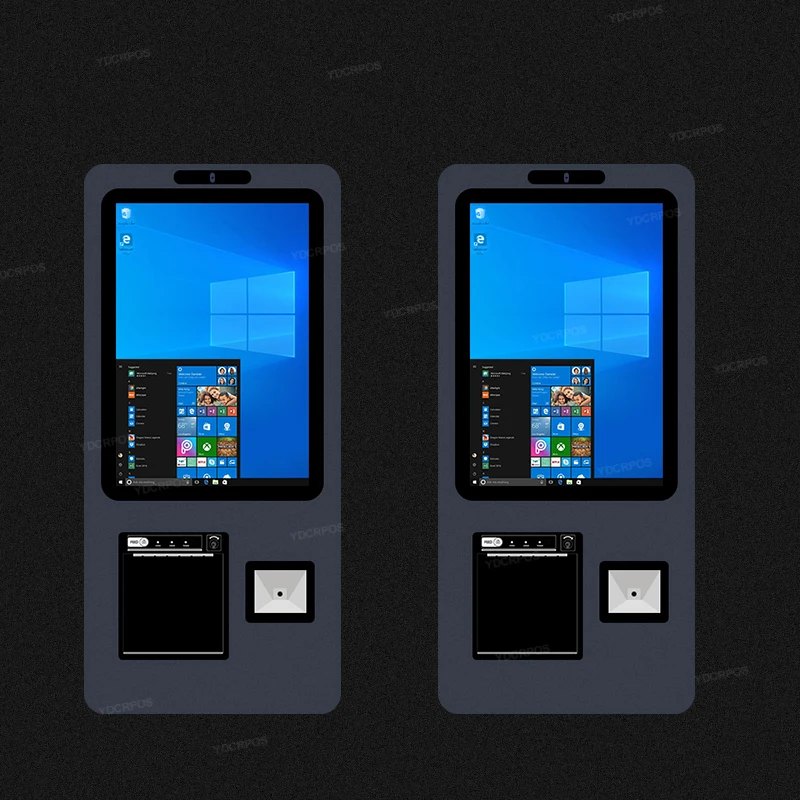 Cheap 15.6 Inch Capacitive Touch Screen All In One Pc Kiosk With Barcode Scanner,Thermal Printer