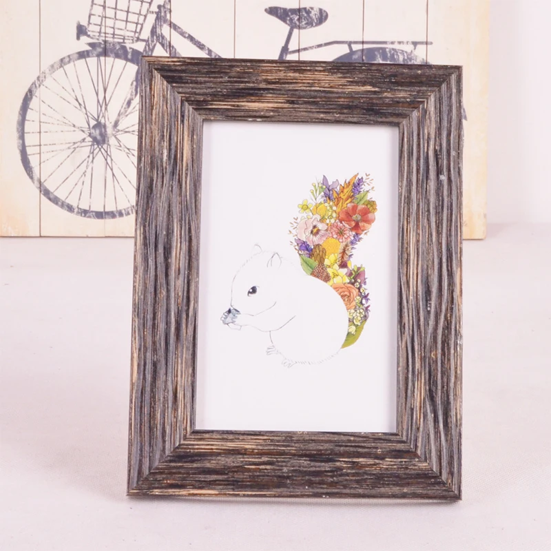 
Retro Decoration Online Photo Frame Art Wooden Photo Frame DIY Home Decoration 