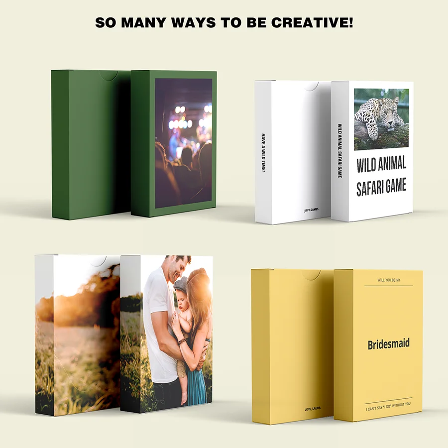 OEM Customized Playing Cards Party Card Game Custom Logo Paper Board Card