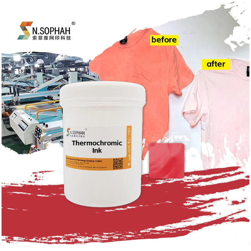 Factory Price Temperature Change Color Paste Screen Printing Thermochromic Ink For Fabric