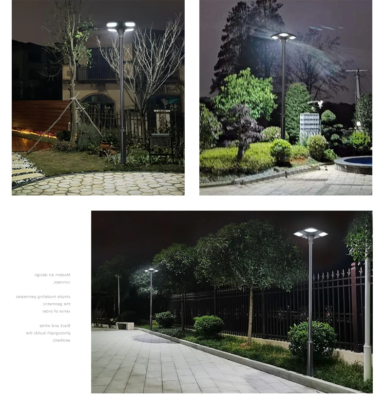 outdoor garden lawn lamp 110V 220v 80W Aluminum LED landscape bollard path road street post light