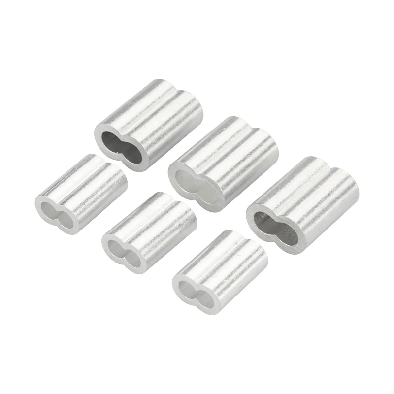 Hot selling Aluminum 8 Shape Sleeve Cable Hose Aluminium Ferrule Aluminum 8 Shape Sleeve for wire rope made in china
