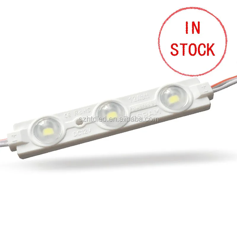 
China factory Waterproof ip67 3LEDs SMD 5730 DC12V Epister/Samsung chip led module for signs 