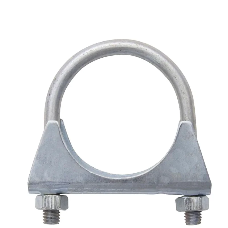 High quality carbon steel galvanized u bolt saddle clamp for car exhaust pipe repair