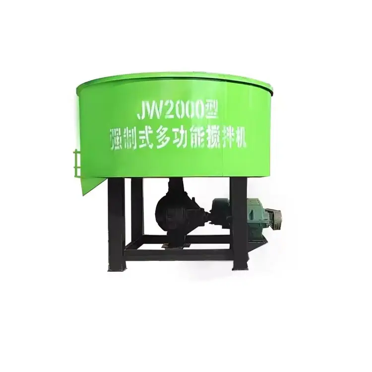 Boiling Small Self-loading Castable Brick Pan Type Mortar Mixer Price China Manual Forced Action Hydraulic Pan Mixer with Large